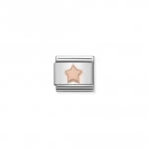 Image of Nomination Composable Classic Stainless Gold Star Link 430104/04