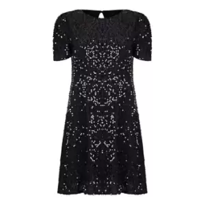 Image of Mela London Black Sequin Tunic - Black