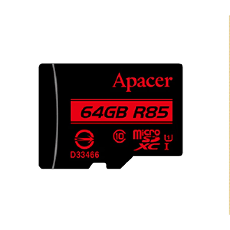 Image of Apacer microSDXC UHS-I U1 Class10 memory card 64GB