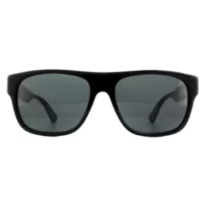 Image of Rectangle Black Green Red Grey Sunglasses