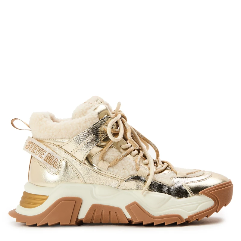 Image of Steve Madden Womens Kaboom Snow Boots Gold female 3 (36)