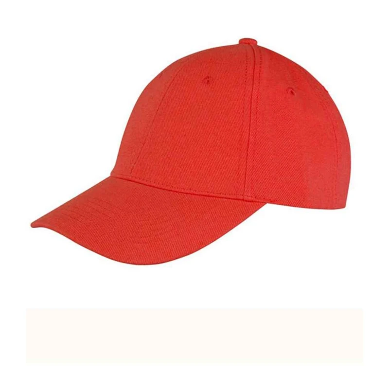 Image of Result Result Men Memphis Brushed Cotton Cap in Red Red One Size Male 5063470759132