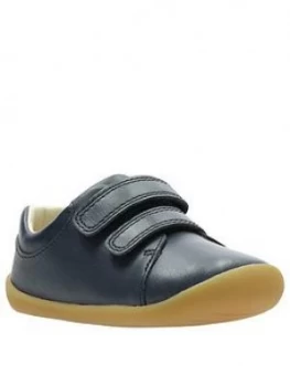Image of Clarks Roamer Craft First Shoes - Navy