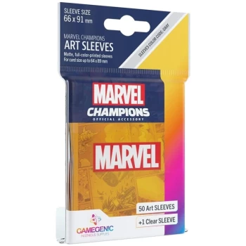 Image of Gamegenic Marvel Champions Art Sleeves - Marvel Orange (50 ct.)