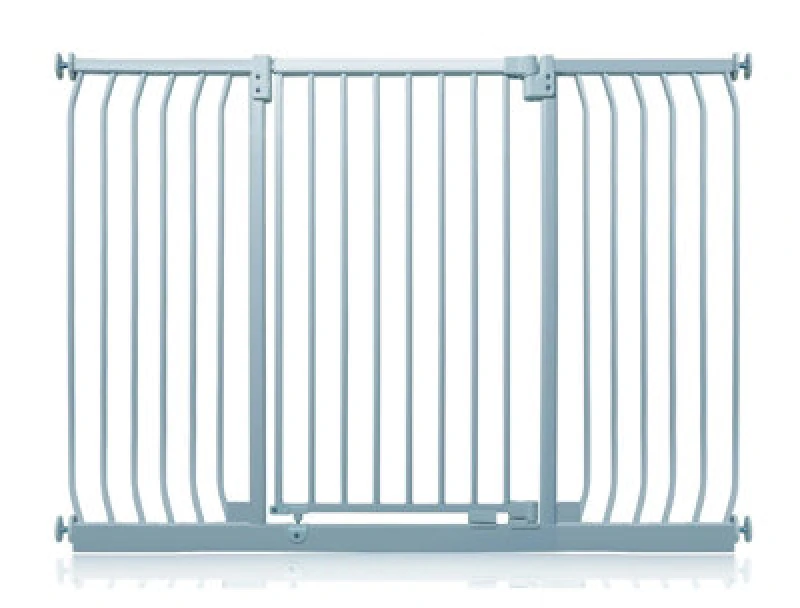 Image of Safetots Extra Tall Elite Safety Gate, 143Cm - 152Cm, Matt Grey, Extra Tall 96.8Cm In Height, Pressure Fit Stair Gate