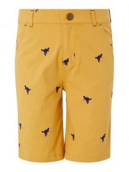 Image of Monsoon Boys Evan Embroidered Short - Mustard