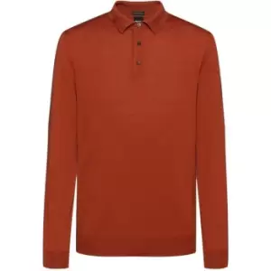 Image of Boss Bono Polo Sweater - Orange