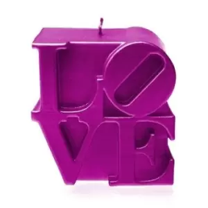 Image of Love Sign Candle &ndash; Metallic Pink
