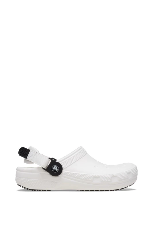 Image of Crocs Crocs Men Classic Work Clog in White Size: 9 White 9 Male 196265634859