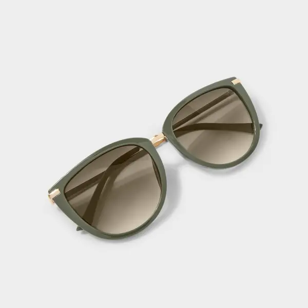 Image of Katie Loxton Sardinia Sunglasses in Khaki