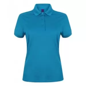 Image of Henbury Womens/Ladies Stretch Microfine Pique Polo Shirt (XXL) (Sapphire)