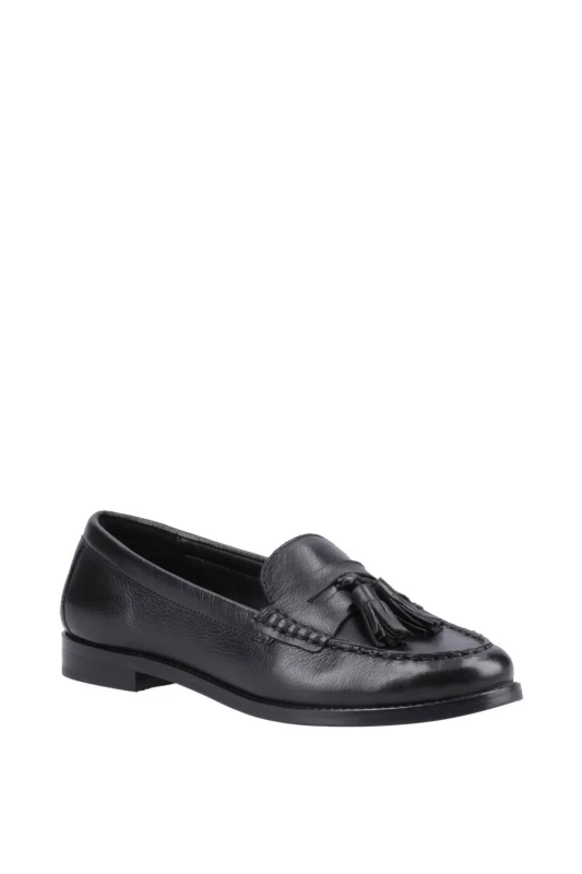 Image of Hush Puppies Womens Connie Tassel Loafer in Black Size: 4 Black Female 4