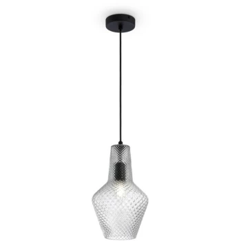 Image of Maytoni Lighting - Maytoni Modern - Tommy Modern Tommy Black Dome Pendant Ceiling Light Glass Shade