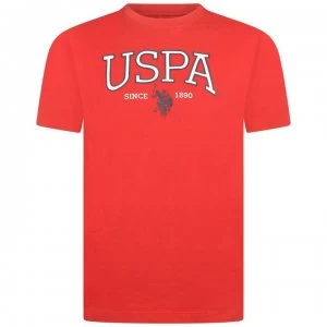 Image of US Polo Assn Logo T Shirt - Tango Red
