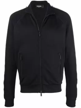 Image of DSQUARED2 Tape Logo Track Jacket Black