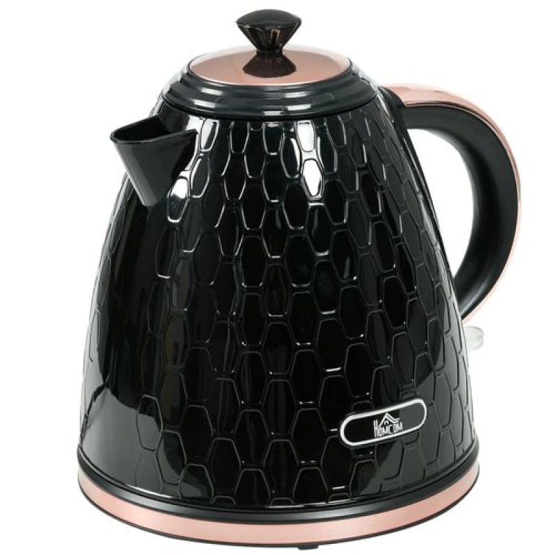 Image of HOMCOM Electric Kettle, Fast Boil, 1.7L, 3kW, Swivel, Auto Shut-off, Black 800-206V70BK