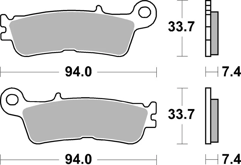 Image of Brembo S.p.A. Off-Road Sintered Metal Brake Pads - 07YA55SX