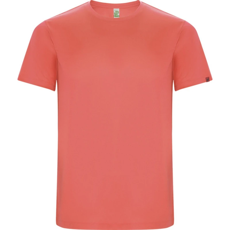 Image of ROLY Imola Short-Sleeved Sports T-Shirt in Coral Size: 4 Years Coral Unisex 4 Years