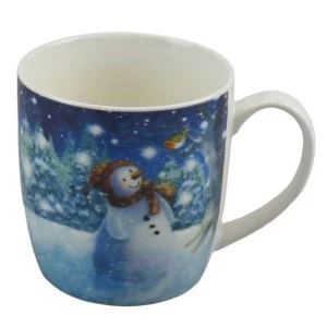 Image of Jan Pashley Christmas Snowman Porcelain Mug