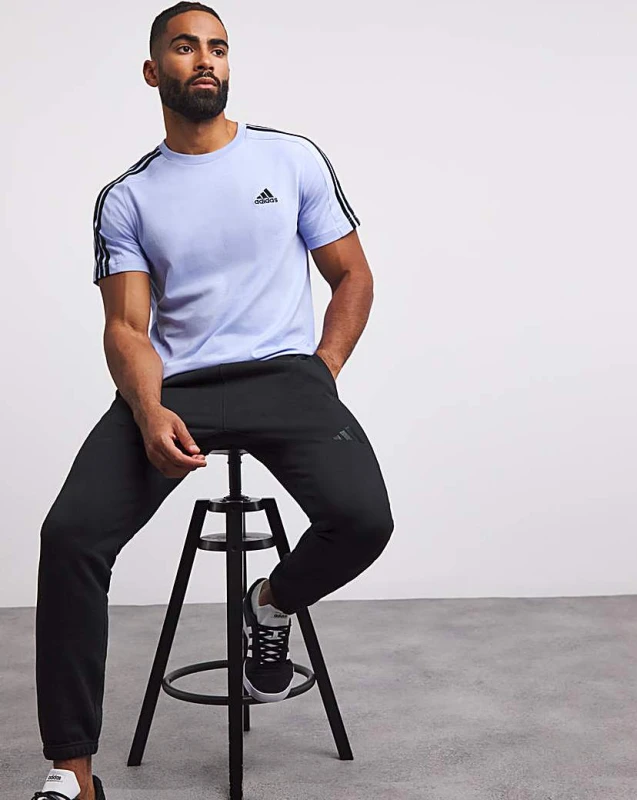 Image of Adidas adidas 3 Stripes T-Shirt Blue Male S34/37 DI62101