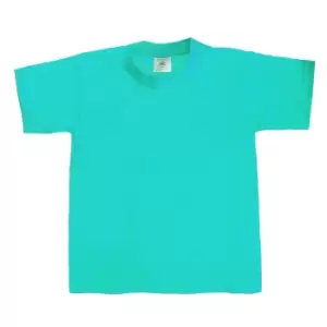 Image of B&C Kids/Childrens Exact 190 Short Sleeved T-Shirt (7-8) (Swimming Pool)