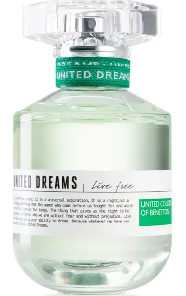 Image of Benetton United Dreams Live Free Eau de Toilette For Her 80ml
