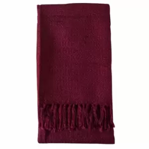 Image of Crossland Grove Acrylic Textured Throw Claret 1300x1700mm