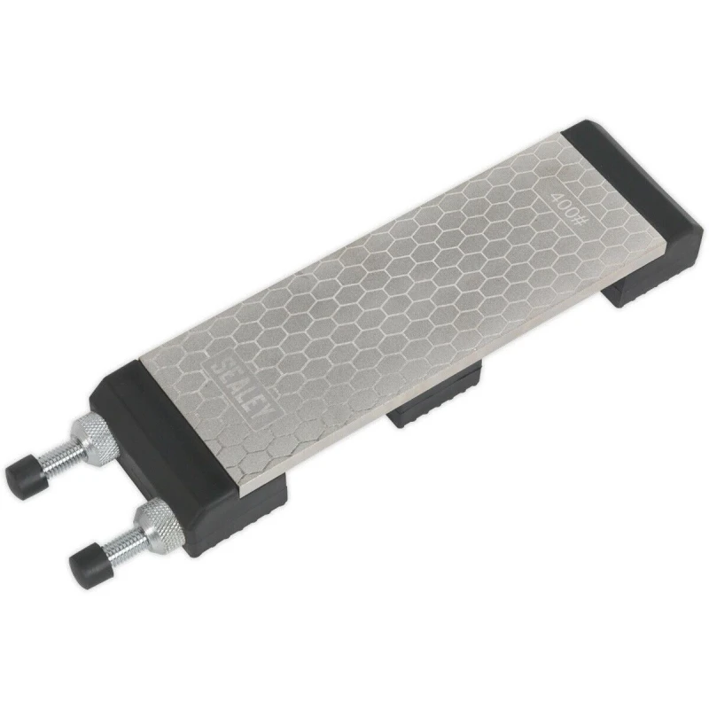 Image of Loops Diamond Sharpening Whetstone - Adjustable Stone Holder - 400 & 1000 Grit Surface Multi