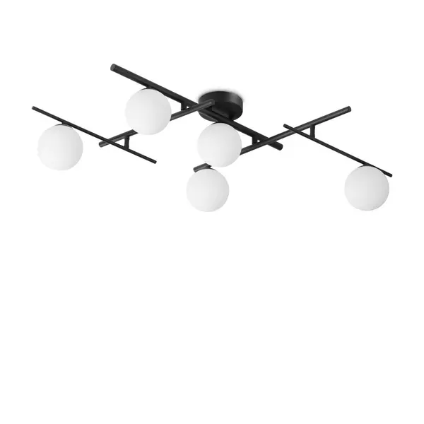 Image of Atlas 5 Light Globe Ceiling Light Black