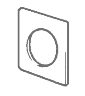 Image of MANROSE 125MM ROUND WALL PLATE (172 x 172MM) - 51140