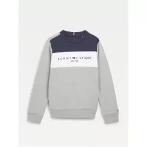 Image of Tommy Hilfiger Tommy Essential Crew Neck Sweater Junior Boys - Grey