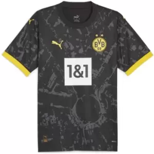 Image of Puma Borussia Dortmund Away Shirt 2023 2024 Adults - Black