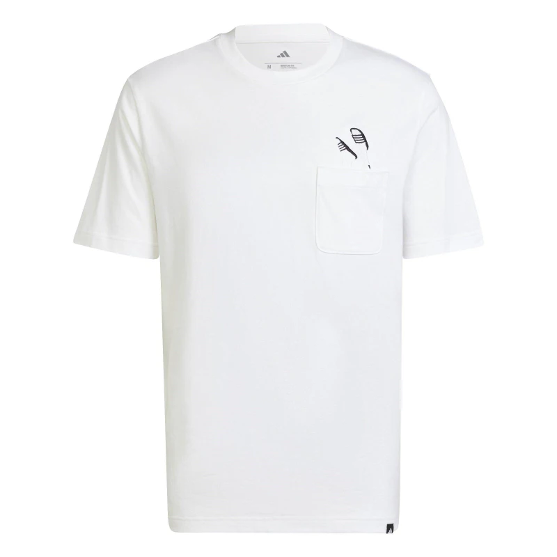 Image of adidas Graphic Logo T-Shirt Mens White Slider male S