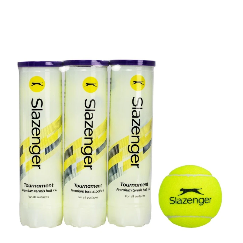 Image of Slazenger Tournament Tri Pack Tennis Balls Yellow unisex One Size