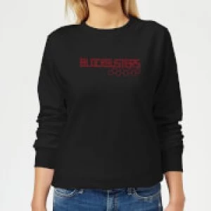 Image of Blockbusters Logo Womens Sweatshirt - Black - 5XL