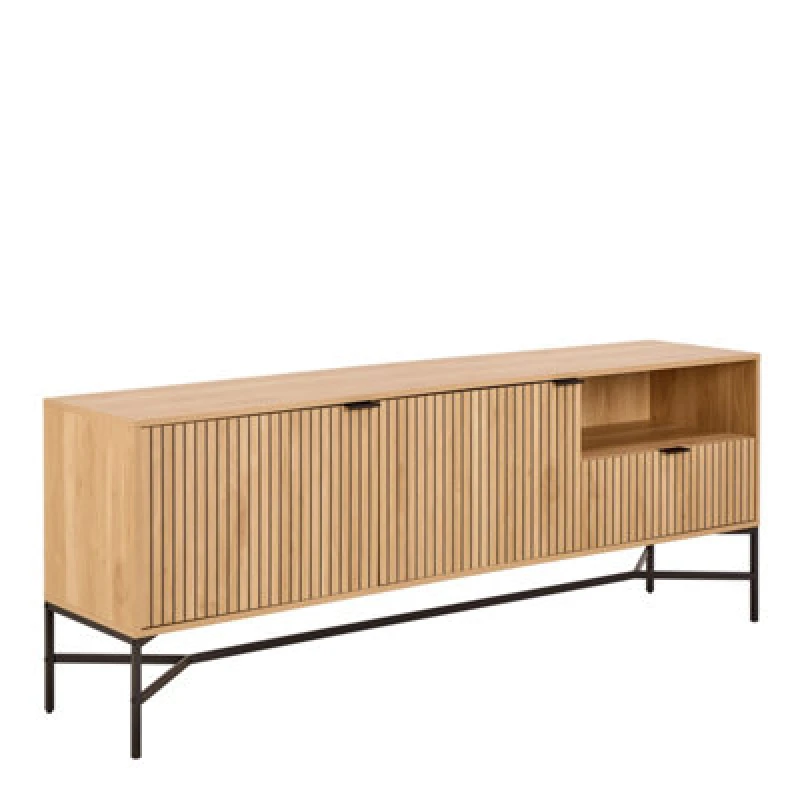 Image of Furniture To Go Jaipur Sideboard With 2 Doors And 2 Shelves In Oak