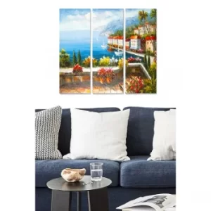 Image of MDFDSCF7603 Multicolor Decorative MDF Painting (3 Pieces)