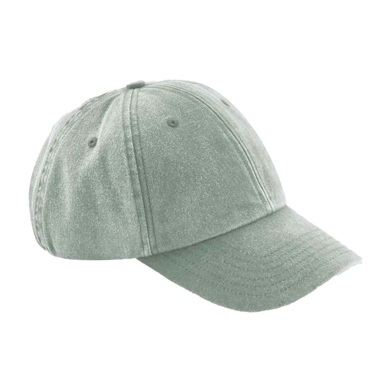 Image of Beechfield Beechfield Men Vintage Low Profile Cap in Green Green One Size Male 5063470780617