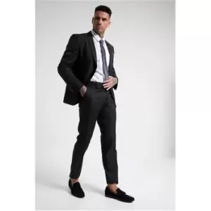 Image of I Saw It First Black Mens Tailored Slim Suit Trousers - Black