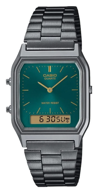 Image of Casio Casio AQ-230Egg-3AEF Collection 39mm Quartz Watch in Green Green One Size Unisex 4549526394645