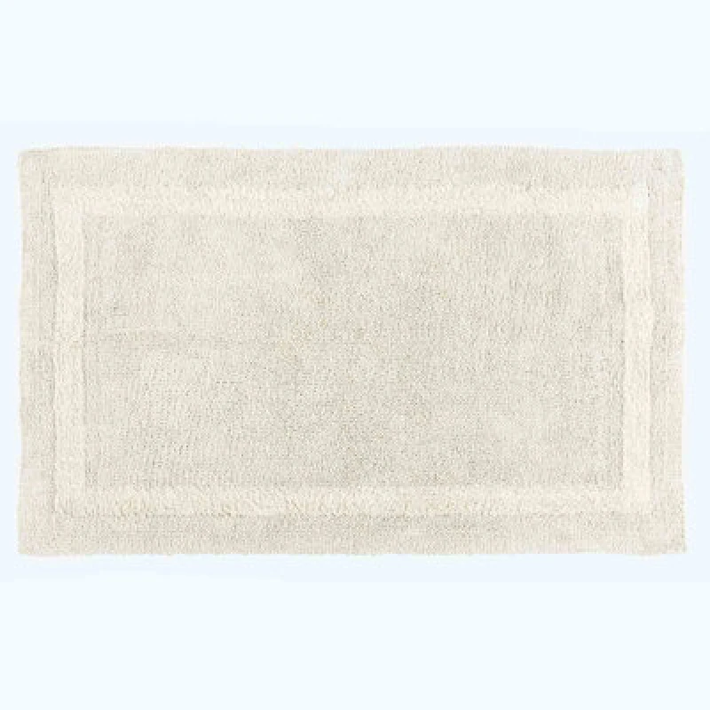 Image of Homescapes Luxury Reversible Extra Large Bath Mat - Natural Cream