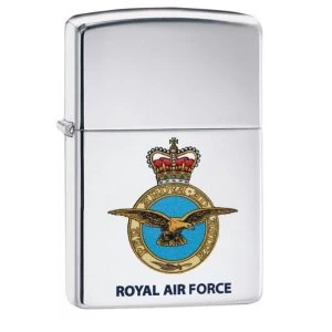 Image of Zippo Royal Air Force Official Crest High Polish Chrome Finish Windproof Lighter