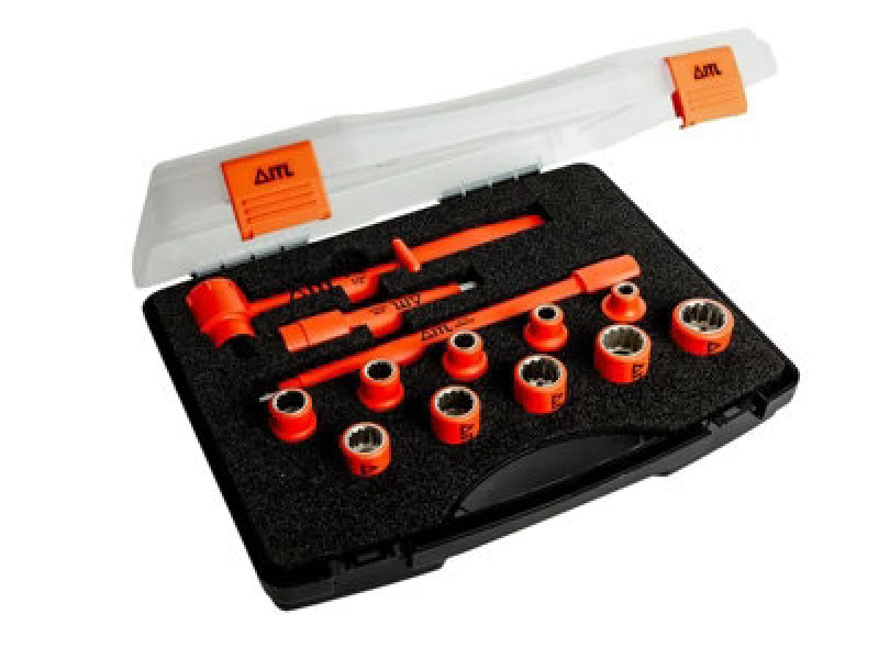 Image of ITL 13 Piece Insulated 1/2" Drive Bi Hexagon Socket Set 03180 Drive: 1/2"