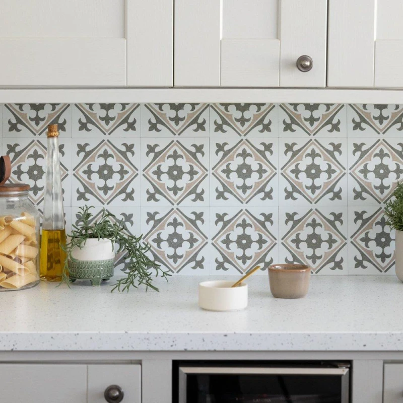 Image of D C Fix Self Adhesive Vinyl Wall Tiles Nadia Natural Natural unisex 0.42 SQM