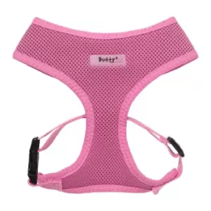 Image of Bunty Soft Mesh Adjustable Dog Harness with Rope Lead - Pink - Medium