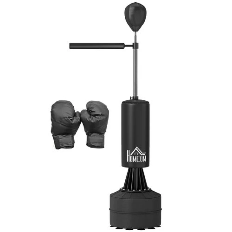 Image of HOMCOM HOMCOM Boxing Punch Bag Stand w/ Rotating Flexible Arm Speed Ball Waterable Base