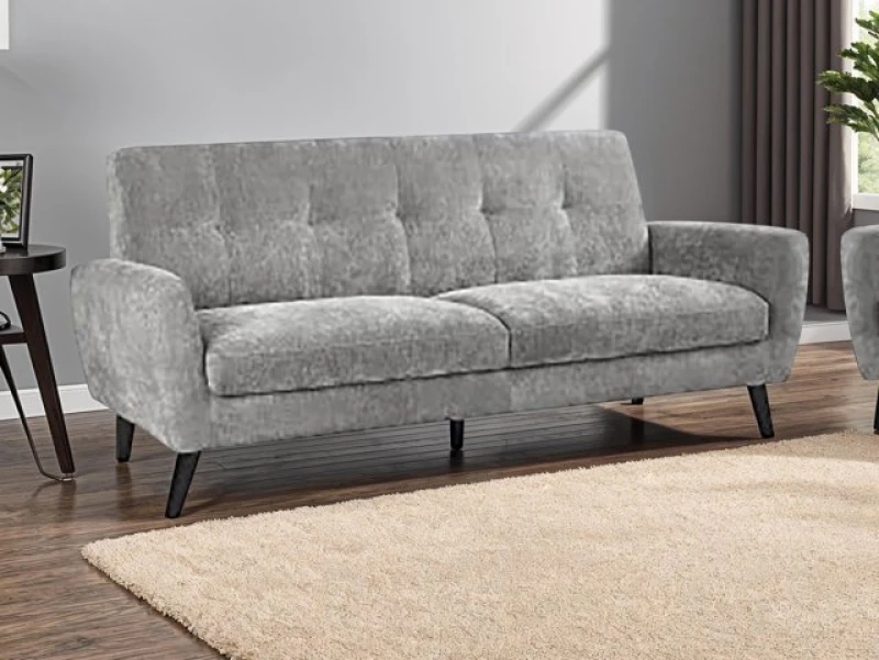 Image of Julian Bowen Monza Dove Grey 3 Seater Sofa