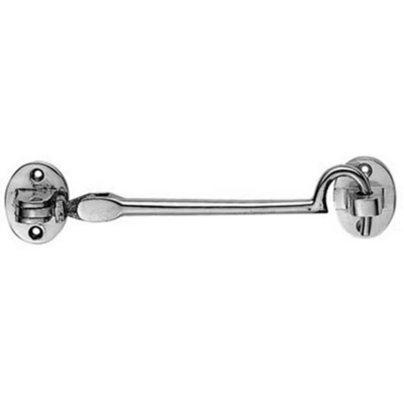 Image of Loops Lightweight Cabin Hook & Eye Polished Chrome 102mm Arm Cabinet Hatch Lock Multi