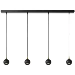 Image of Lucide FAVORI - Bar Pendant Light - 4xGU10 - Black