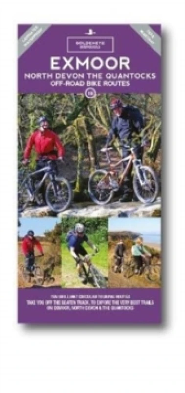 Image of Exmoor North Devon The Quantocks Gravel & Mountain Bike Routes : The Ultimate Off-Road Experience Sheet map, folded
